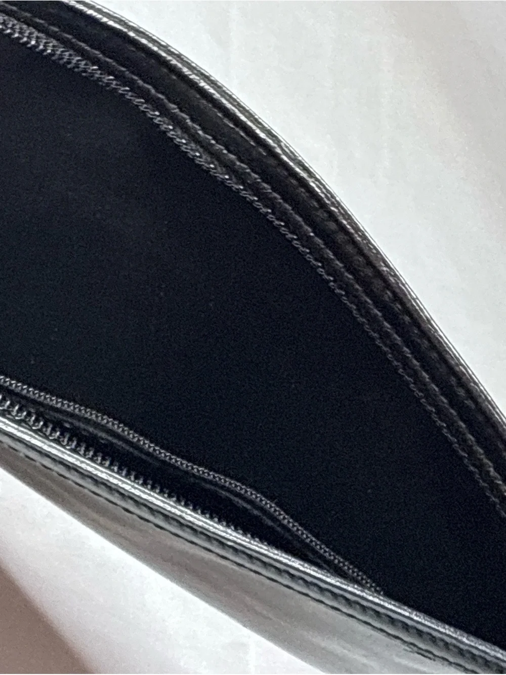 Vintage Anne Klein for Calderon Zebra-Print Leather Wristlet Clutch Bag